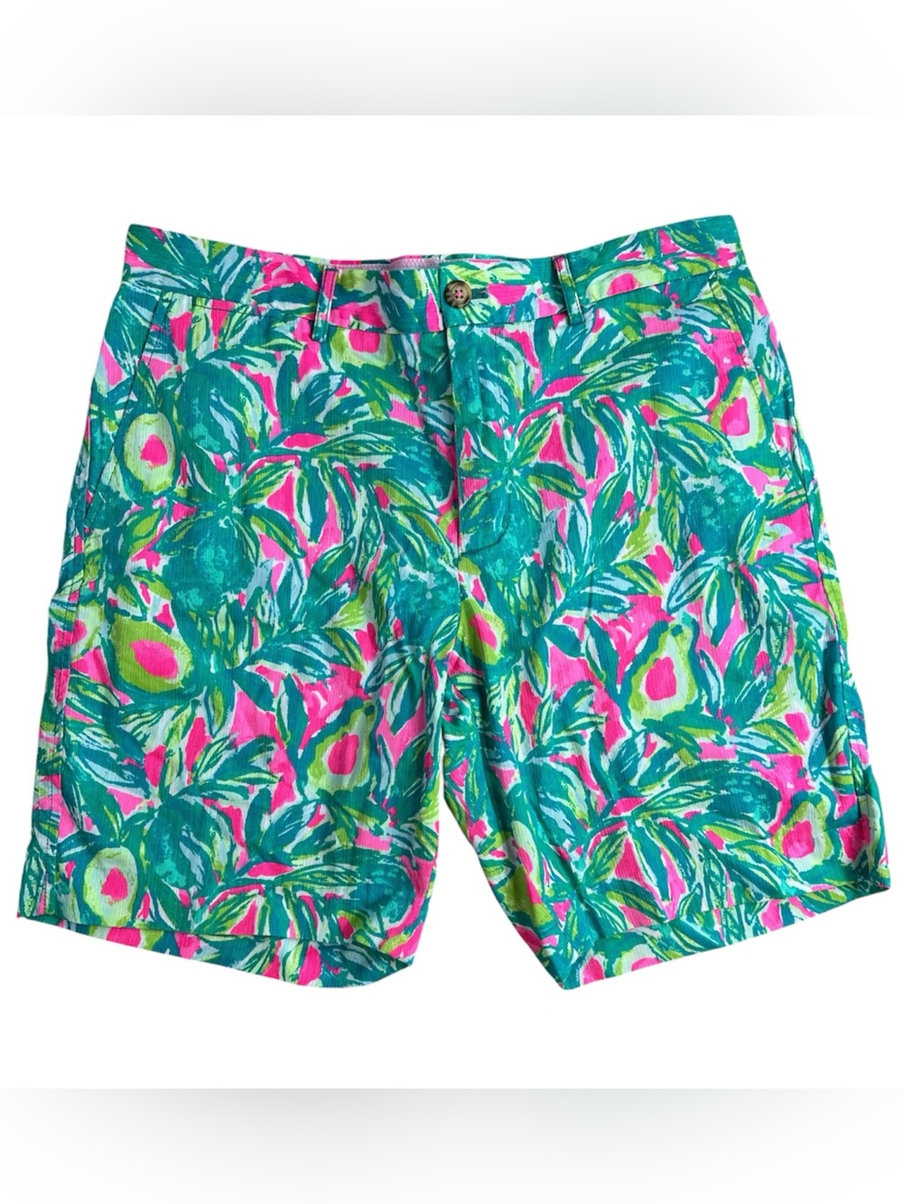 Lilly Pulitzer Men's Beaumont Shorts Sunset Guac roll